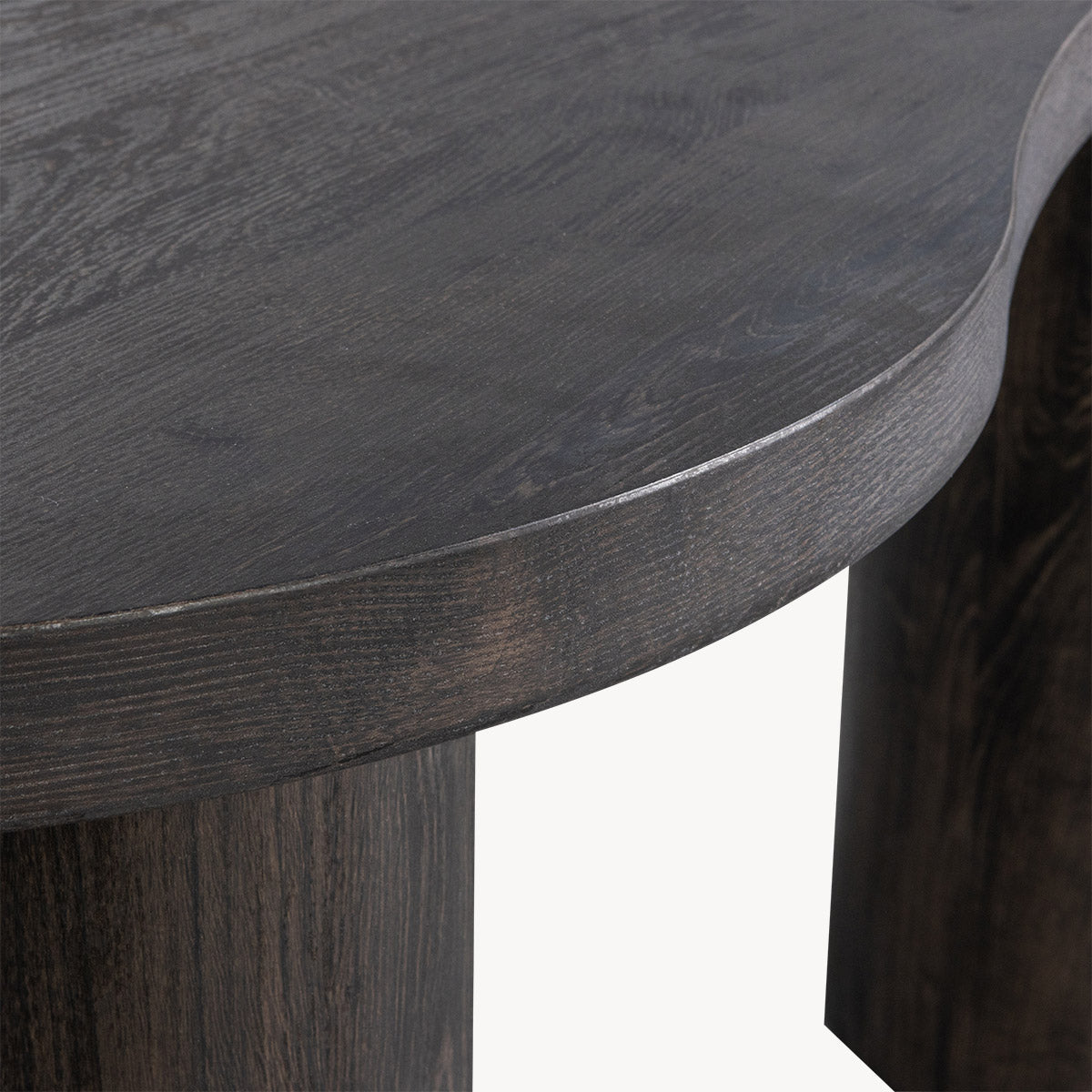 Maan organisch sidetable/bureau donkerbruin