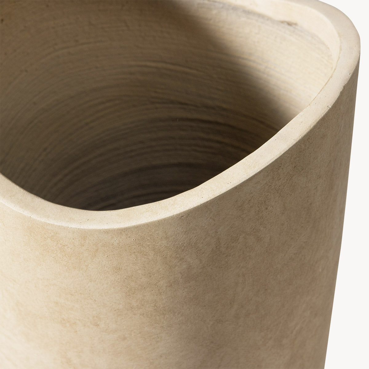 Mosi vaas/plantenpot beige