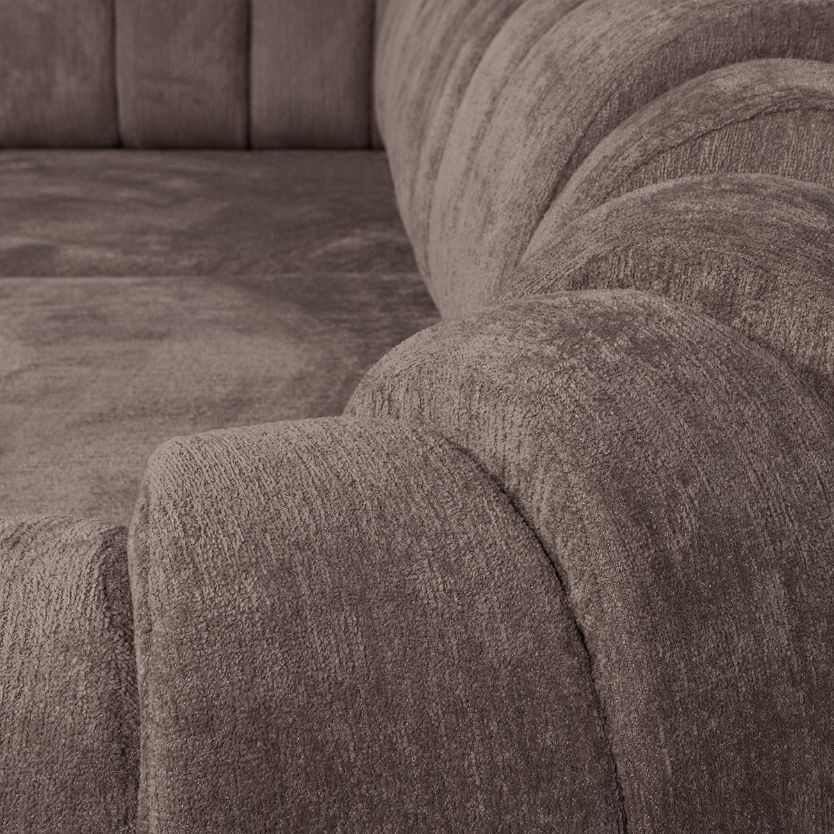 Cocoon hoekbank donkergrijs/bruin