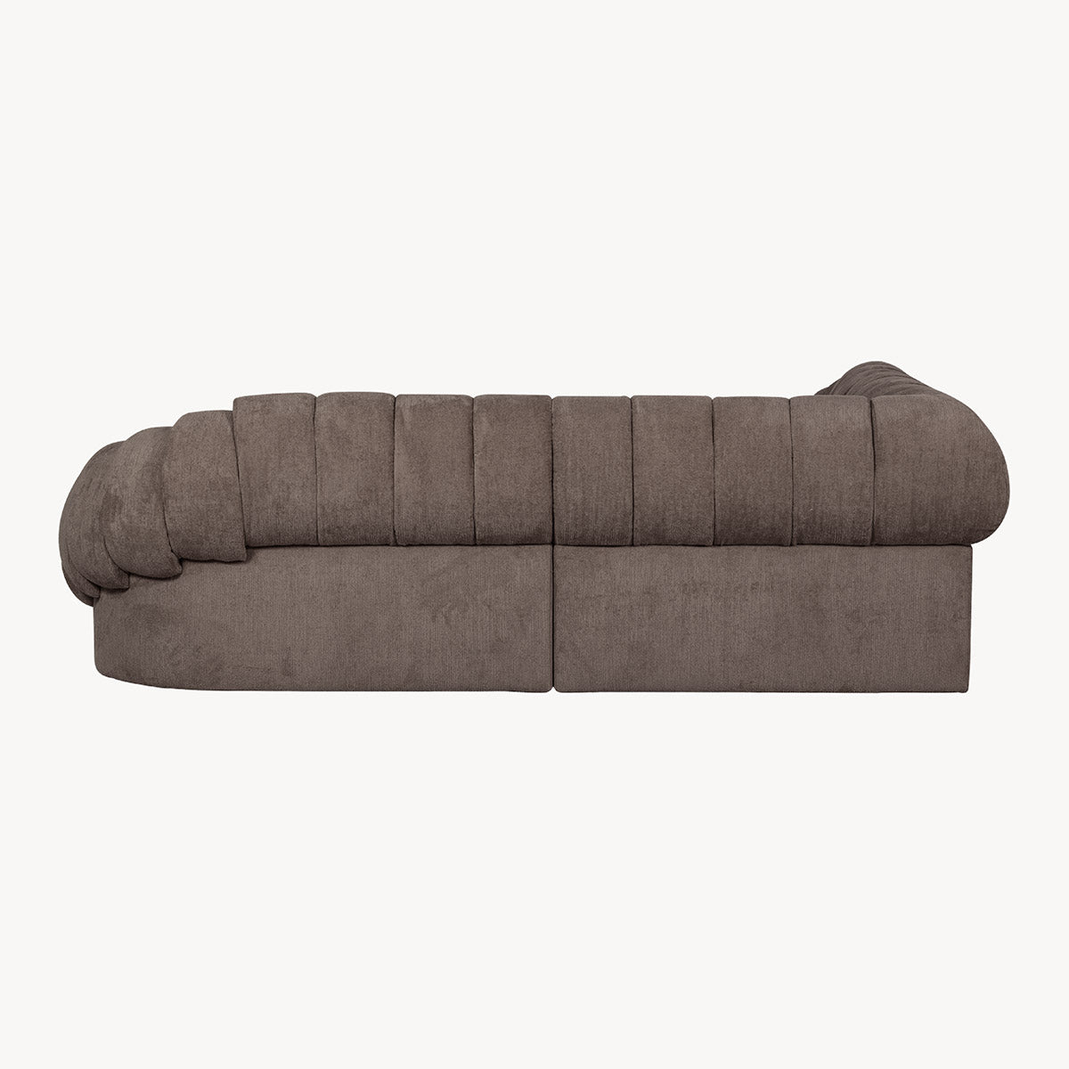 Cocoon hoekbank donkergrijs/bruin