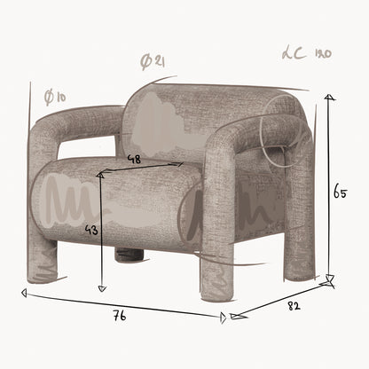 Lenny fauteuil zand
